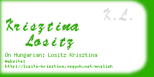 krisztina lositz business card